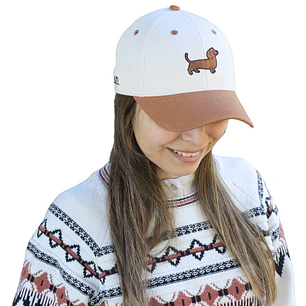 Jockey Bordado Con Perro Salchicha Dachshund Café 