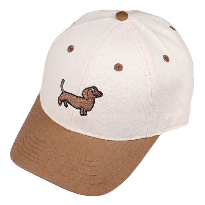 Jockey Bordado Con Perro Salchicha Dachshund Café  4