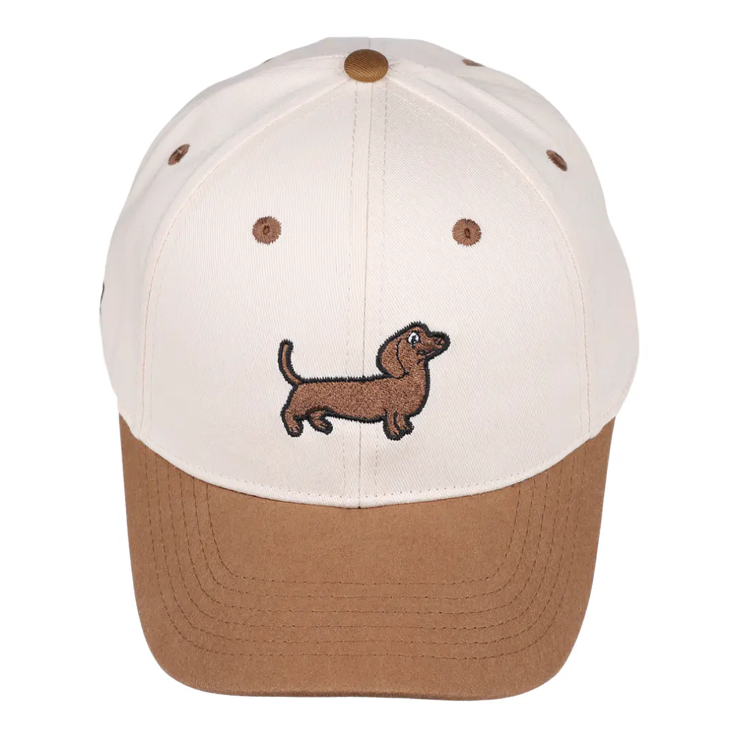 Jockey Bordado Con Perro Salchicha Dachshund Café  6