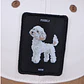 Jockey con perro Poodle tejido en parche  - Miniatura 3
