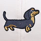 Jockey bordado con perro salchicha dachshund negro - Miniatura 2