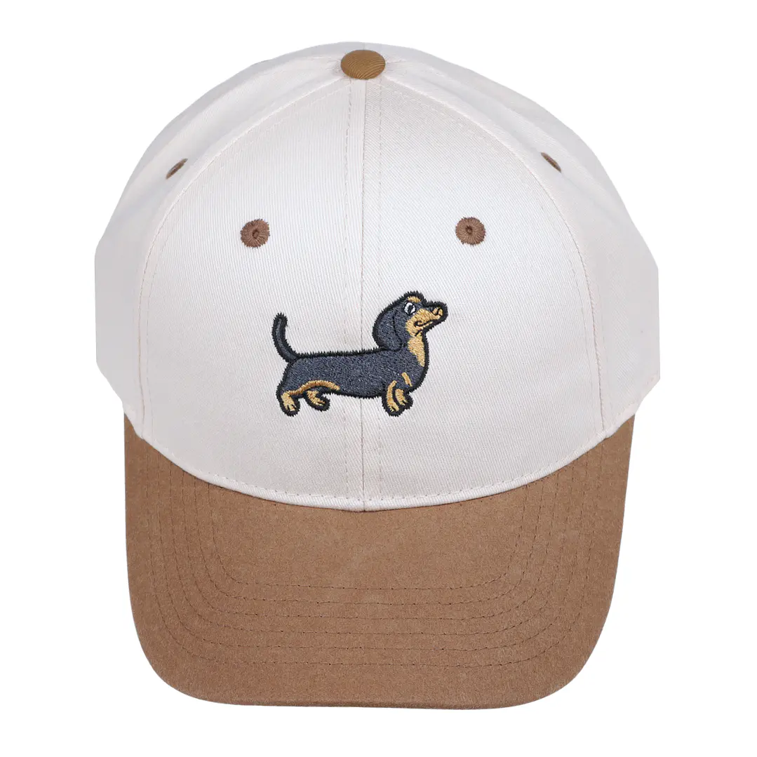 Jockey bordado con perro salchicha dachshund negro 5