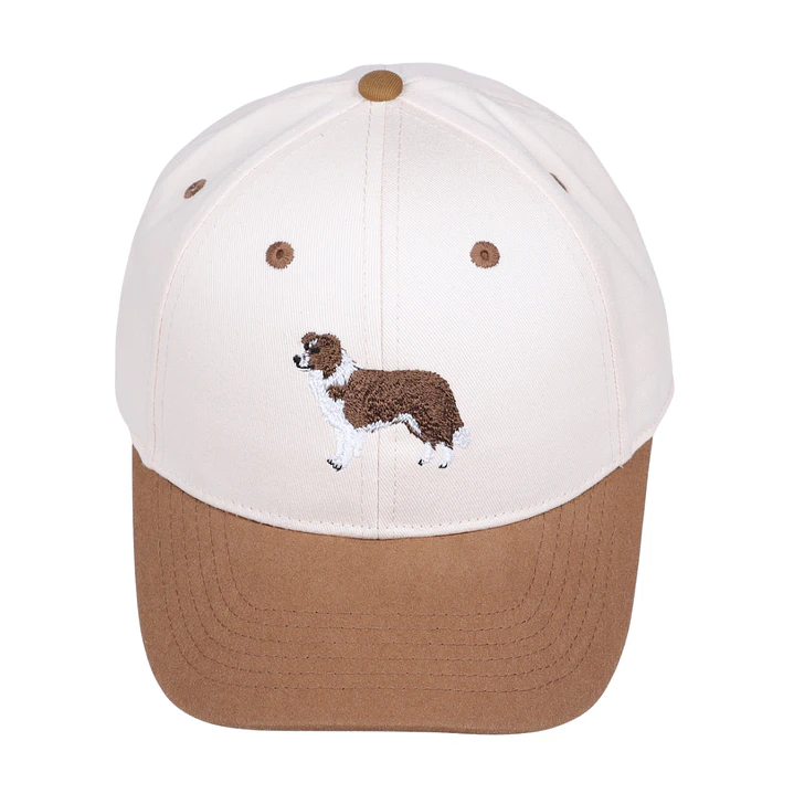 Jockey Bordado con Border Collie Café  1