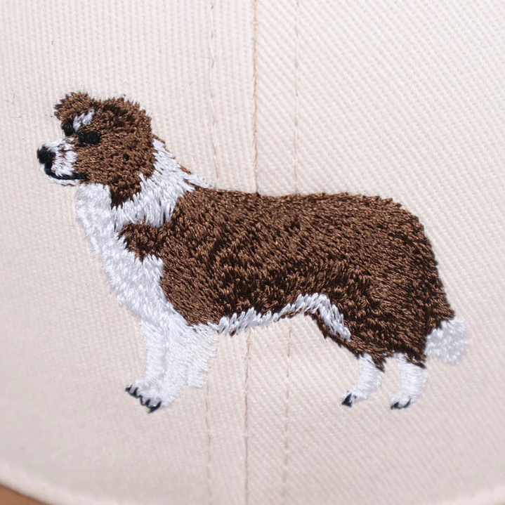 Jockey Bordado con Border Collie Café  5