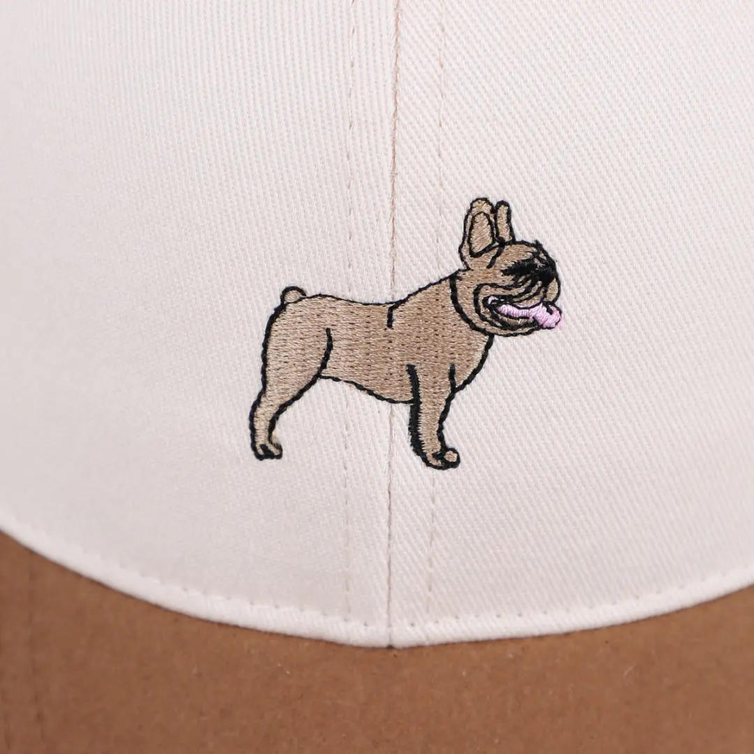 Jockey bordado con perro Bulldog francés  4