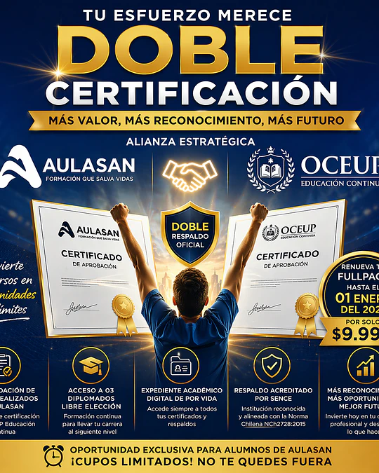 SUPER PACK Y CONVALIDACIÓN (EXCLUSIVO ALUMNOS ANTIGUOS): ACCESO HASTA EL 01 DE ENERO DEL 2028