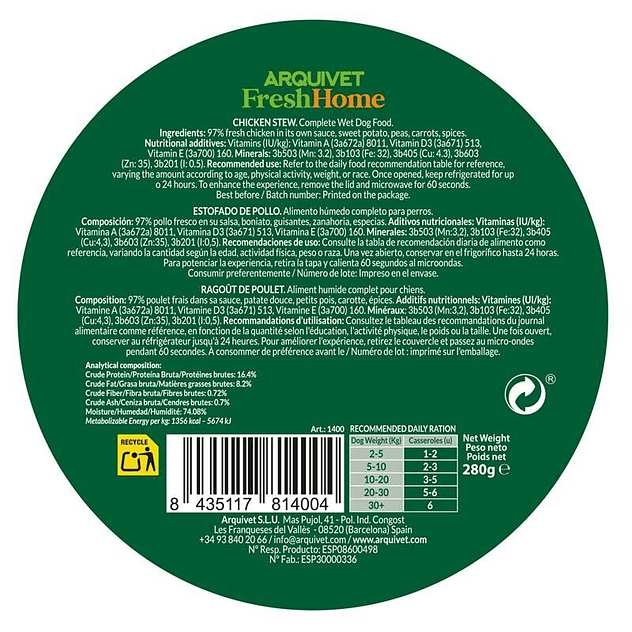  FreshHome Chicken Stew Estofado de Pollo - 280g 3