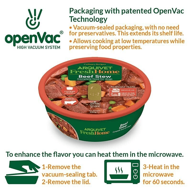 FreshHome Beef Stew Estofado de ternera - 280g 3