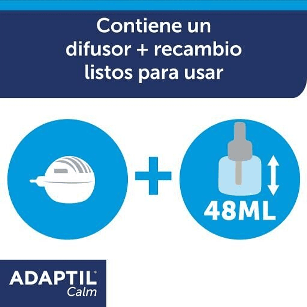 Adaptil Calm Difusor Eléctrico+ Recambio Antiestrés 48ML 5