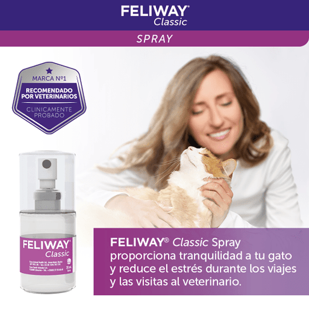 Feliway Classic Spray Antiestrés para Gatos 60ml 3