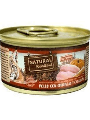 Natural Woodland Lata Pollo con Chirivías y Calabaza 85g