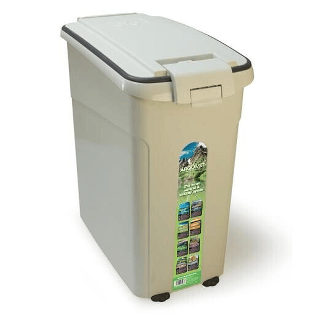 Contenedor hermético con ruedas para pienso 3