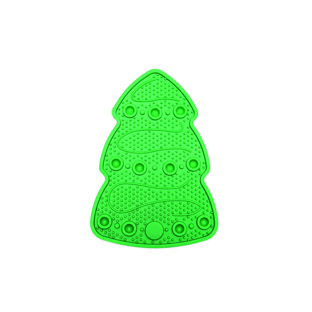 Beeztees alfombrilla para lamer para perro con forma de árbol de navidad 2