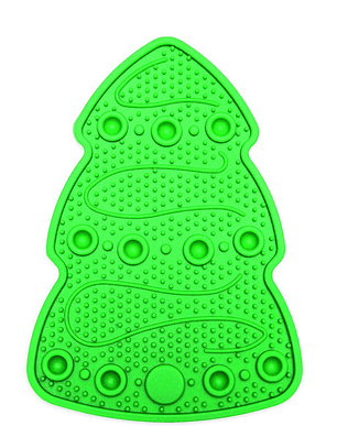 Beeztees alfombrilla para lamer para perro con forma de árbol de navidad