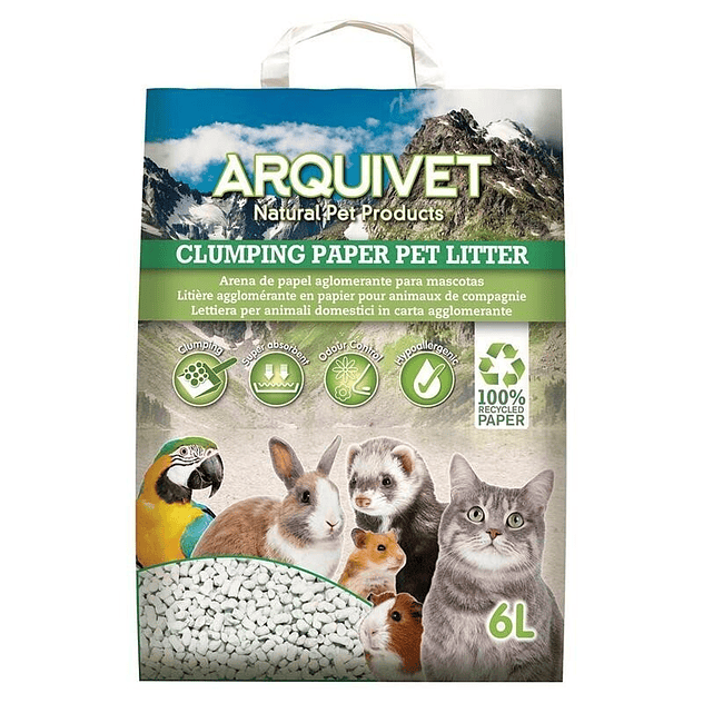 Clumping Paper Pet Litter - Arena aglomerante de papel para pequeñas mascotas 1