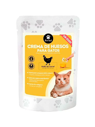 Pet Bel Crema de Huesos de Pollo en Sobre para Gato