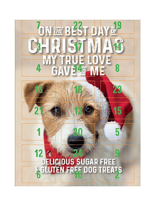 Calendario de navidad para perro flamingo