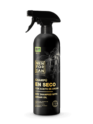 Champú en seco con aceite de argán para caballos 1L