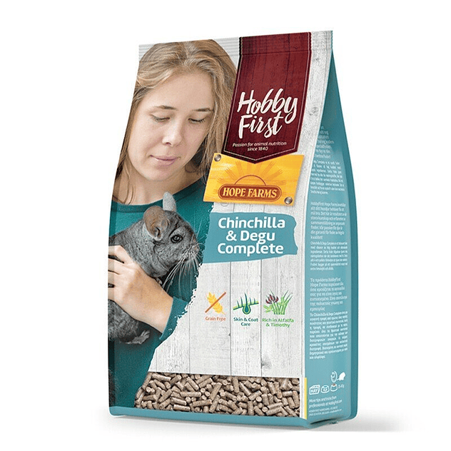 Hobby First Hope Farms Alimento Completo Chinchilla y Degu 1