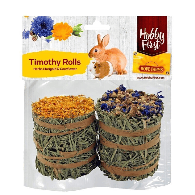 Hobby First Hope Farms Heno Topping de Calendula y Aciano Conejos 1