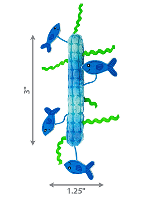 KONG Kickeroo stickaroo juguete para gato stick con peces 7,62cm x 3,18cm