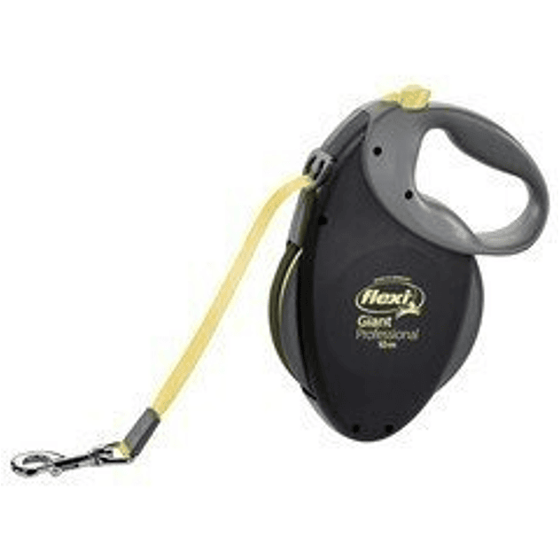 Flexi correa retractil profesional de cinta negra giant L 1