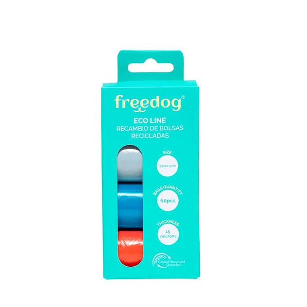 Freedog Eco Line Bolsas Higiénicas de Colores Pasteles para perros 1