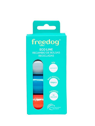 Freedog Eco Line Bolsas Higiénicas de Colores Pasteles para perros