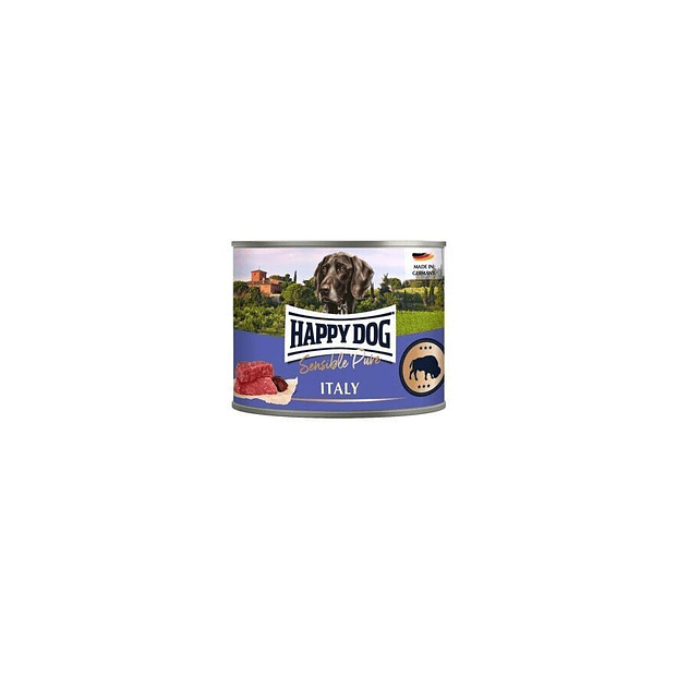Lata Happy Dog Italy Puro Búfalo (Büffel Pur) 1