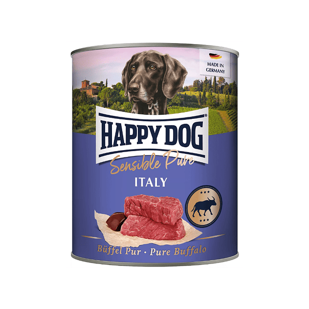 Lata Happy Dog Italy Puro Búfalo (Büffel Pur) 3