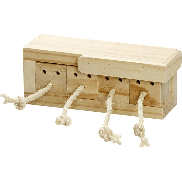 Flamingo Juguete de inteligencia para roedores - 4 cajones 1