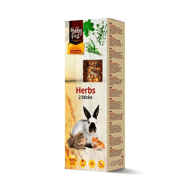 Hobby First Sticks Hierbas para Pequeño Roedor 1