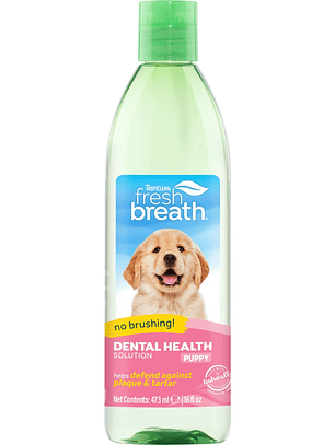 Tropiclean solucion para la salud dental fresh breath 473ml para cachorros
