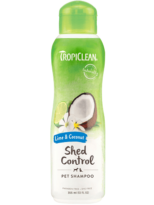 Tropiclean champú lime coconut shed control para mascotas 355ml