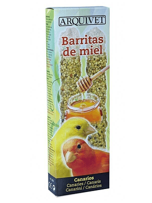 Barritas de miel para canarios 60g - 2 barritas