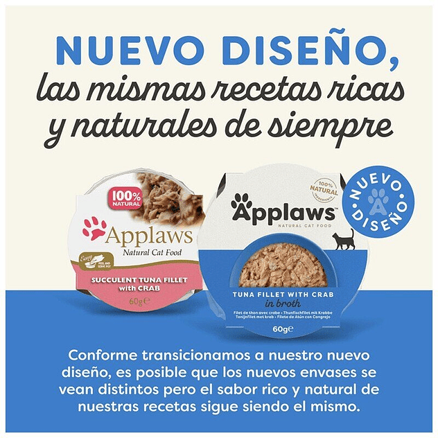 Applaws Atún y Cangrejo tarrina para gatos 2