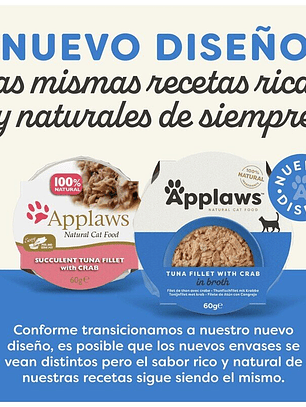 Applaws Atún y Cangrejo tarrina para gatos