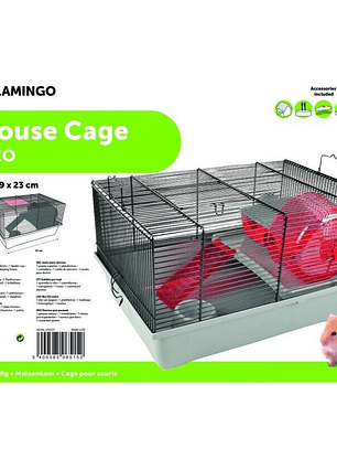 Jaula para raton flamingo 42x29x23cm tito
