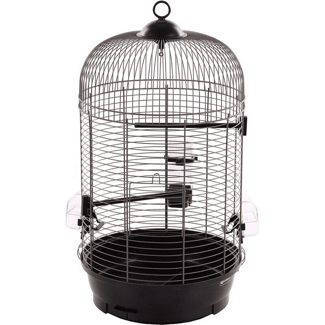 Jaula para periquitos flamingo 35x35x67cm sanna 2 marron-metalico 1
