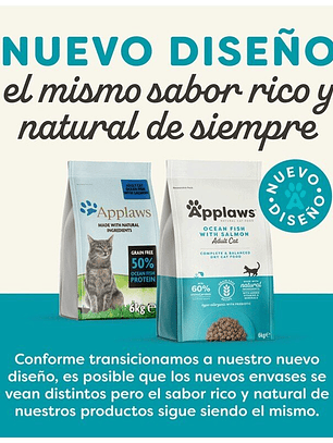 Applaws Adult Grain Free Pescado Azul y Salmón pienso para gatos