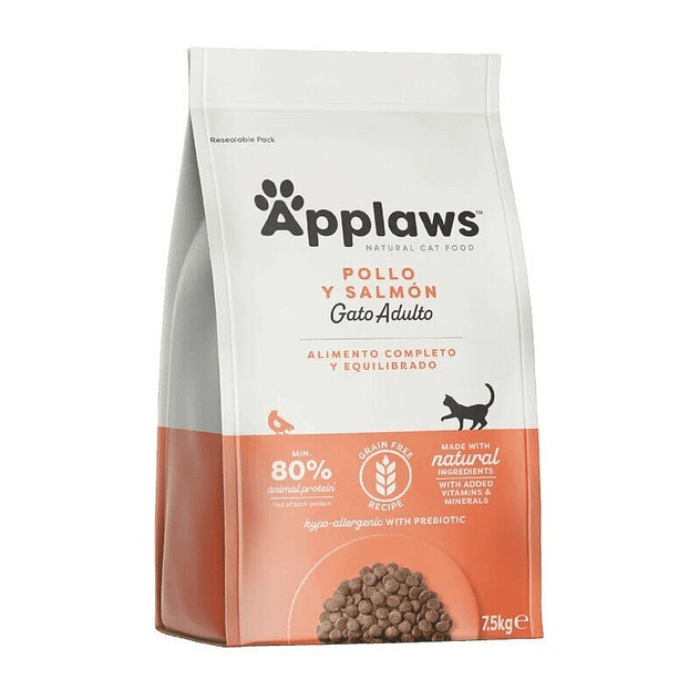 Applaws Adult Grain Free Salmón y Pollo pienso para gatos 1