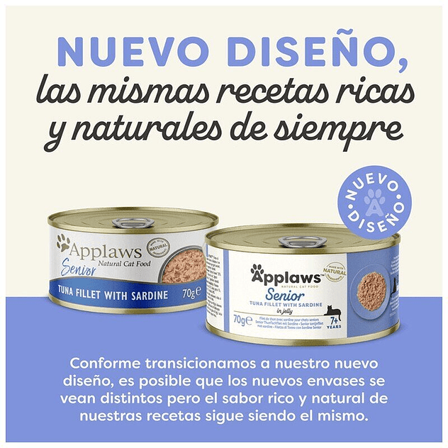 Applaws Senior Atún y Sardina lata para gatos 2