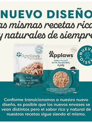 Applaws Atún y Caballa en gelatina sobre para gatos