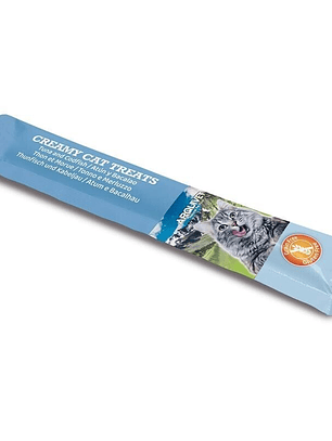 Creamy Cat Treats - Snack cremoso de Atún y Bacalao (bolsa 5 sobres de 14 g)
