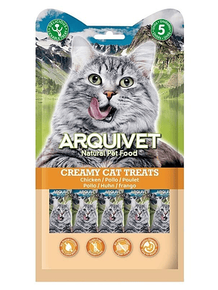 Creamy Cat Treats - Snack cremoso de pollo (bolsa 5 sobres de 14 g)