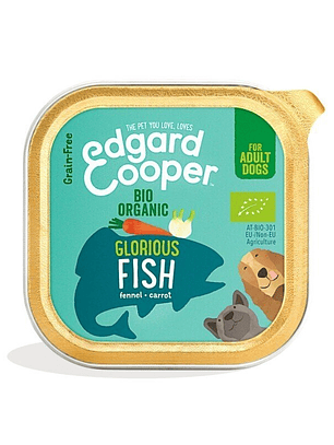 Edgar & Cooper Adult Bio Pescado Orgánico 100 Gr Tarrina para Perros