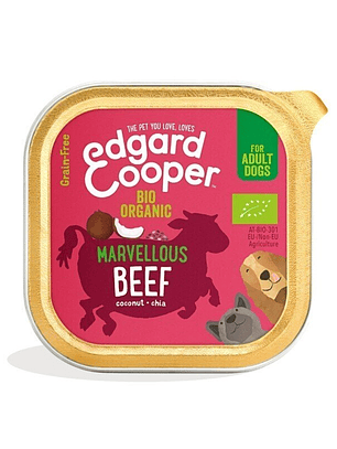 Edgar & Cooper Adult Bio Vacuno Orgánico 100 Gr Tarrina para Perros