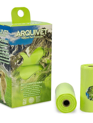 Bolsas Bio compostables (8 rollos x 15 bolsas)