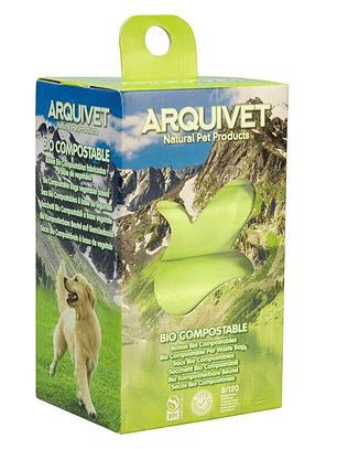 Bolsas Bio compostables (8 rollos x 15 bolsas)