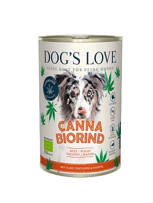Dog's Love Lata Canis Bio de Vacuno con Cañamo para Perros